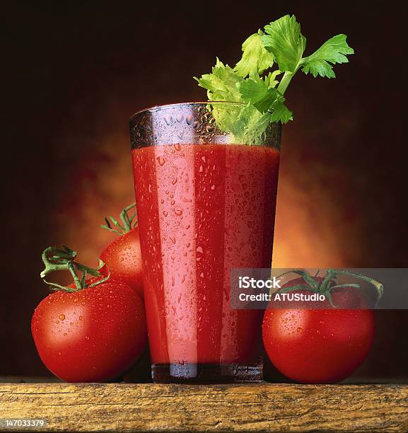 Tomato Juice Stock Photo - Download Image Now - Celery, Close-up, Cut Out