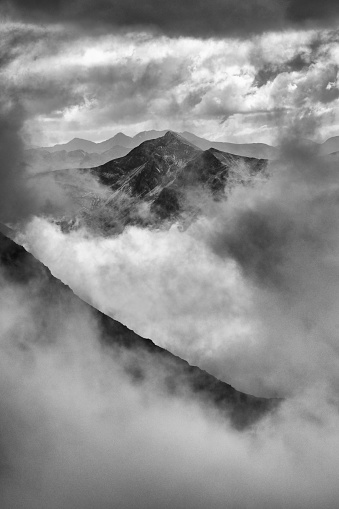 Image taken on the ascent of Ben Nevis in Scotland. The UK's highest mountain.