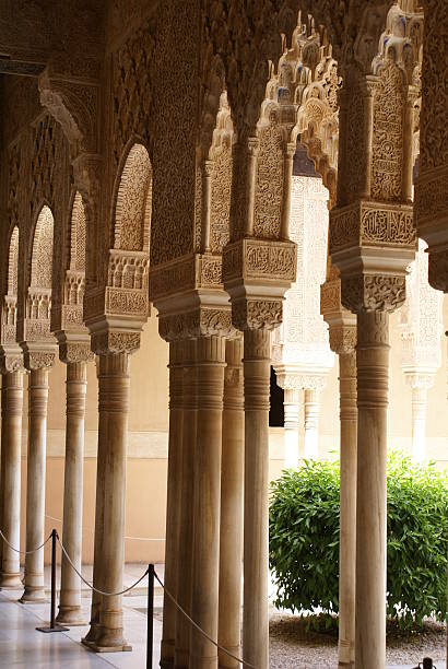 istock The arches of Alhambra palace. 147033880