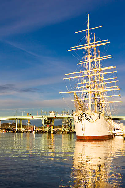 istock "Viking" Ship on Sunset 147033919