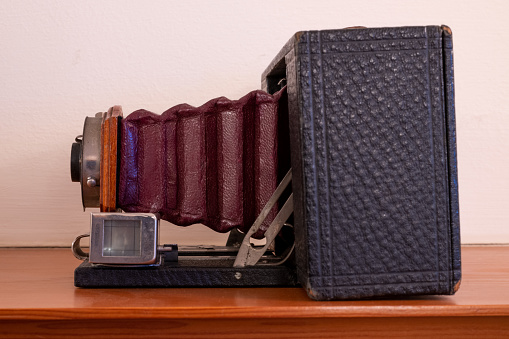 Close up of a Number 2 Model A Folding Brownie Camera from around 1905