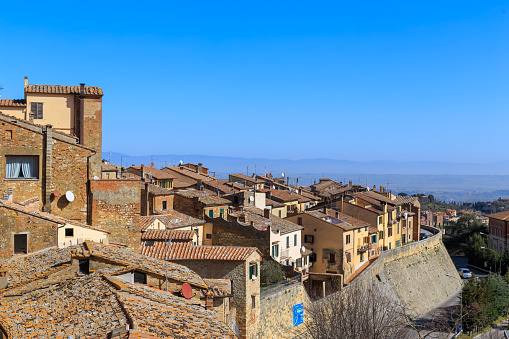 Montepulciano old town in Tuscany