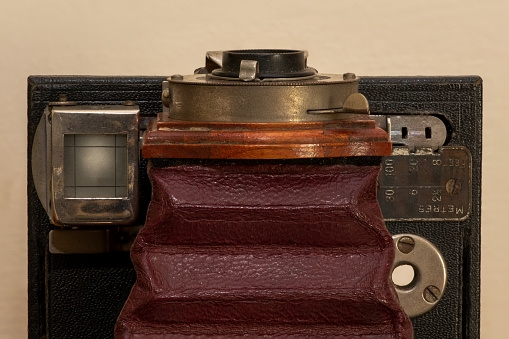 Close up of a Number 2 Model A Folding Brownie Camera from around 1905