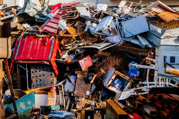 istock Heap of scrap metal for recycling 1470344887