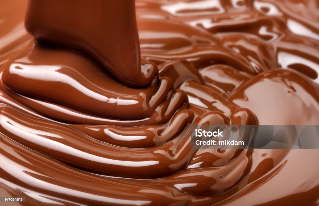 Fluxo de chocolate - Foto de stock de Chocolate royalty-free