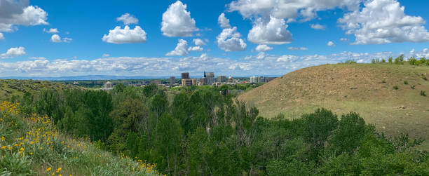 istock Spring in the foothills above downtown Boise, Idaho 1470345938
