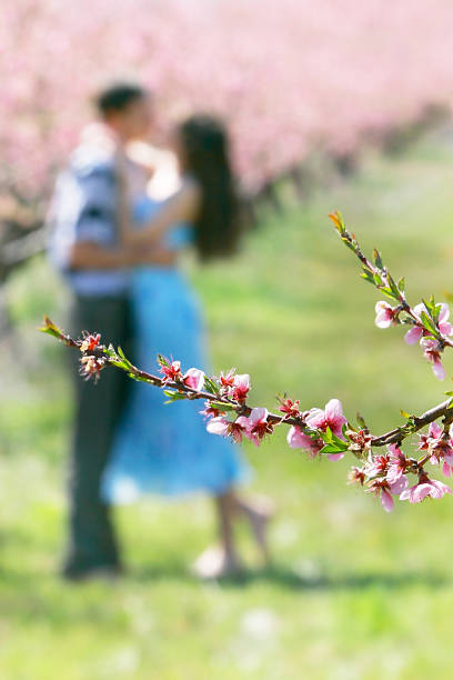 istock spring flowers on loving couple background 147034643