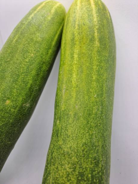 istock Photo of two cucumbers with a white background 1470347056