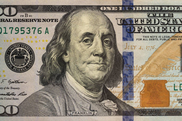 istock Macro shot of a new 100 dollar 1470354783