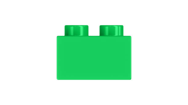 istock Dark Seafoam Green Toy Block Isolated on a White Background. 1470356891