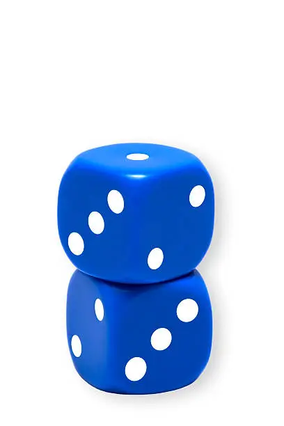 Photo of Two blue dices