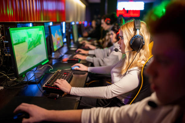 istock Gamers playing video games together 1470358022
