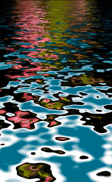 abstract reflections rippling in the sun - healey imagens e fotografias de stock