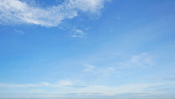 istock Blue sky and white cirrocumulus clouds texture background. Blue sky on sunny day. Beautiful blue sky. World Ozone Day. Ozone layer. Summer sky. Beauty in nature. Nice weather in summer season. 1470365363