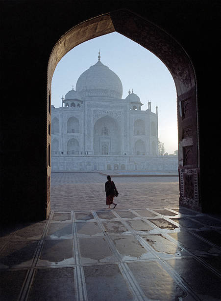 istock Taj Mahal seen through an arch 147036794