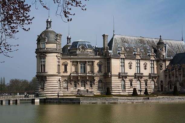 Castle of Chantilly stock photo