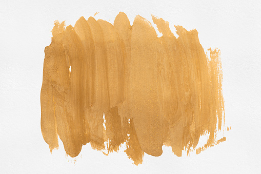 Abstract golden painted background, brush strokes. Random background made by myself.