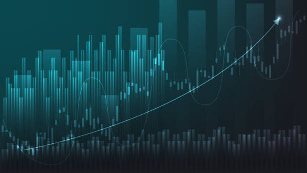 istock finance and business background. bar chart and candlestick chart show stock market trading price 1470381570