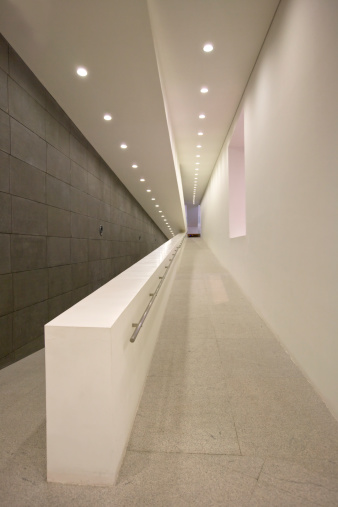 Very clean interior space. Photo taken at CAFA(Central Academic of Fina Arts, China) new gallery. This gallery is located in Beijing.