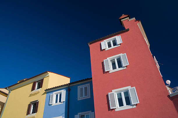 Colored Houses stock photo