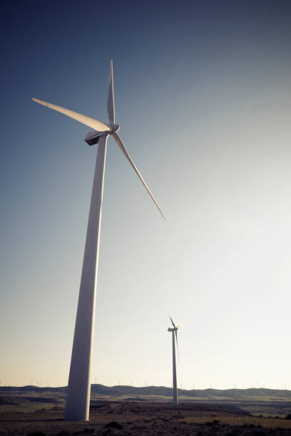 istock Wind turbine generators for renewable electric energy production 1470385652