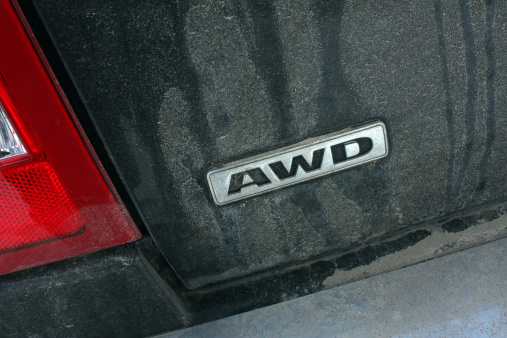 dirty awd car