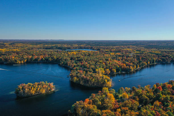 istock Lake during fall color in Wisconsin. 1470388452