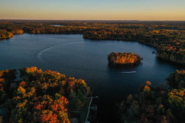 istock Boats during sunset in Wisconsin 1470388453