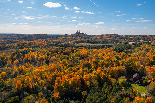Holy. Hill and fall color in Wisconsin. in Hubertus, Wisconsin, United States