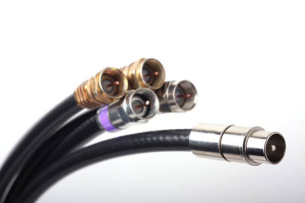 커넥터 - cable coaxial cable television connection block 뉴스 사진 이미지