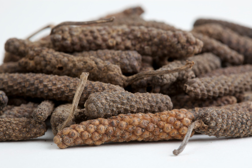 long pepper commonly used in asian and indian cuisine.