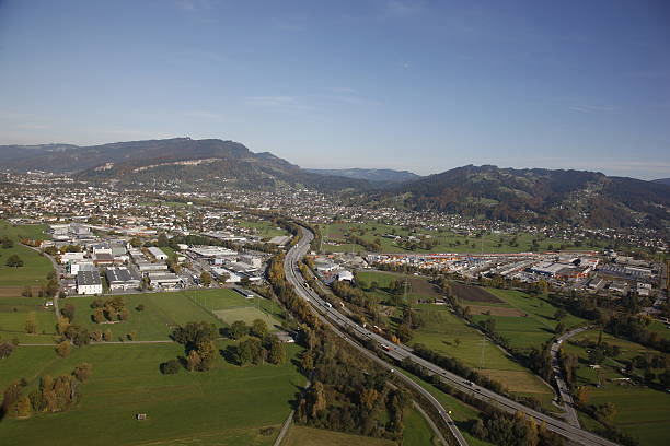 istock Aerial view Rhine Valley, Austria 147039774
