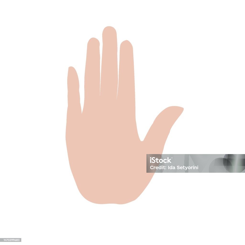 Simple Hand Image Simple Hand Logo Vector Template Stock Illustration - Download Image ...
