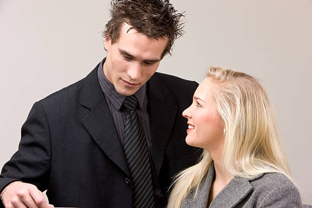 istock Business man and woman 147039973
