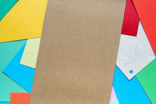 Abstract colorful paper textured background.