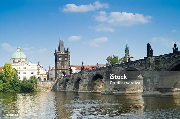 Charles Bridge Stock Photo - Download Image Now - Arch - Architectural Feature, Architecture, Blue