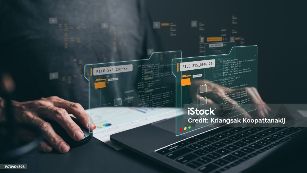 Software Developer Or Programmer Coding Program With Laptop Create ...