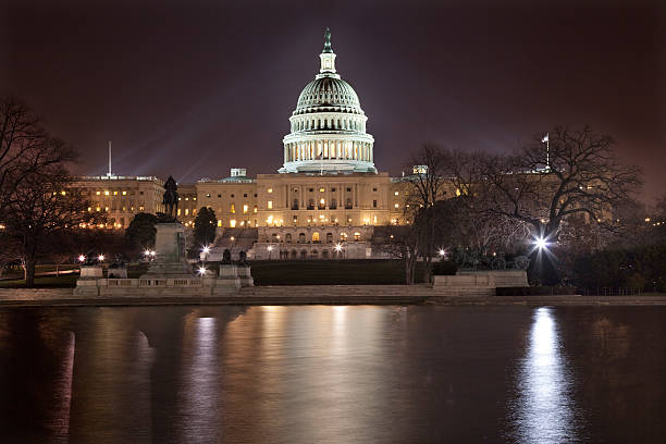 istock US Capitol Night Reflections capital city Washington DC 147041202