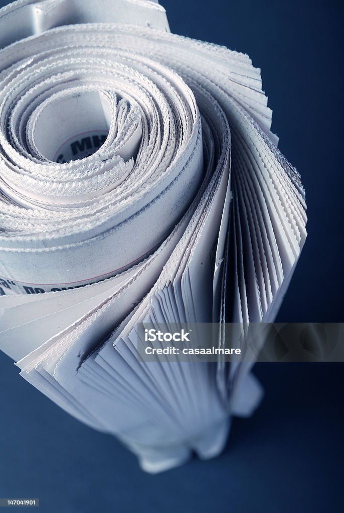 Roll der Zeitungen - Lizenzfrei Buchseite Stock-Foto