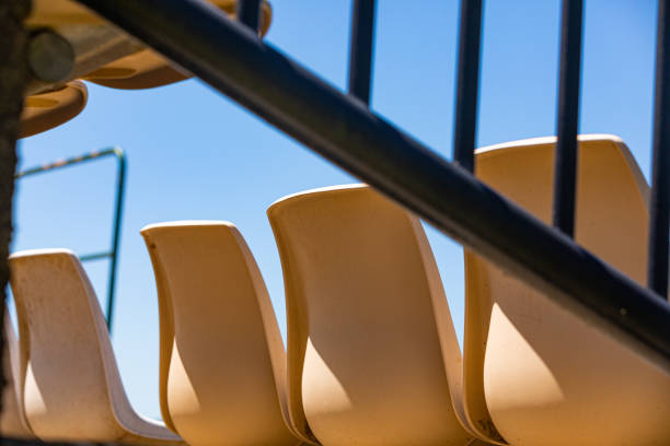 istock Rows of plastic seating in a stadium 1470419623