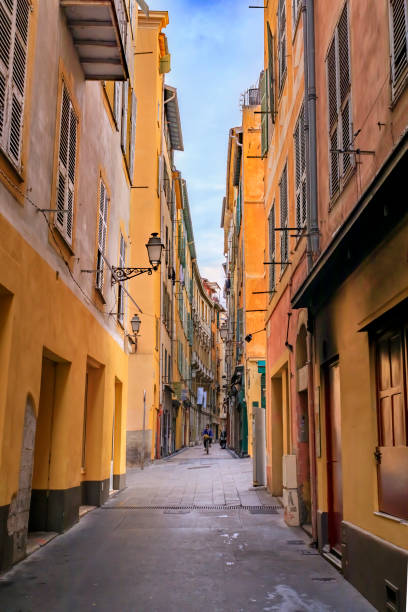 istock Crooked street in the Old Town Nice 1470421884