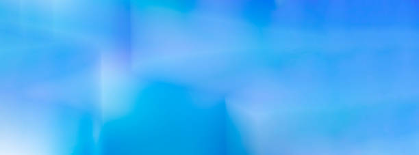 istock Long banner. Soft gradient background blue color aurora borealis. Advertising and presentation of cosmetic products. copy space. 1470426191