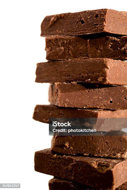 Tall Stack Of Fudge Stock Photo - Download Image Now - Brown, Chocolate, Color Image