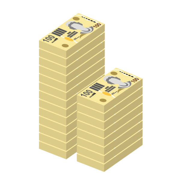 istock Fiji Dollar Vector Illustration. Fiji money set bundle banknotes. Paper money 100 FJD. Flat style. Isolated on white background. Simple minimal design. 1470427971