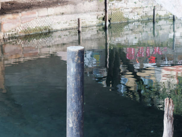 Milan Italy, the Milan canal system called navigli, based on a Leonardo da Vinci project, boat trip on the large canal of Milan called naviglio grande