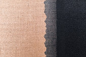 istock Close-up of fabric woven from burlap 1470432369