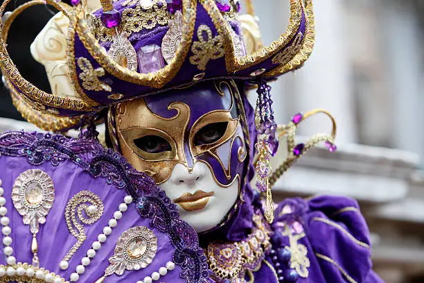 Purple and Gold Masquerader