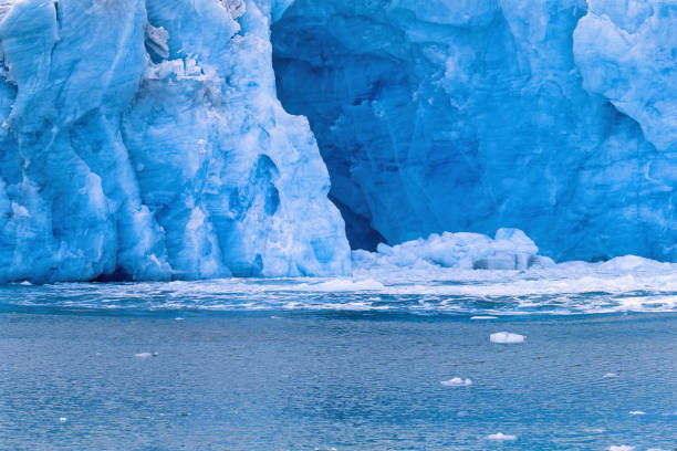 istock Wave in the water after a falling ice from a glacier 1470438397