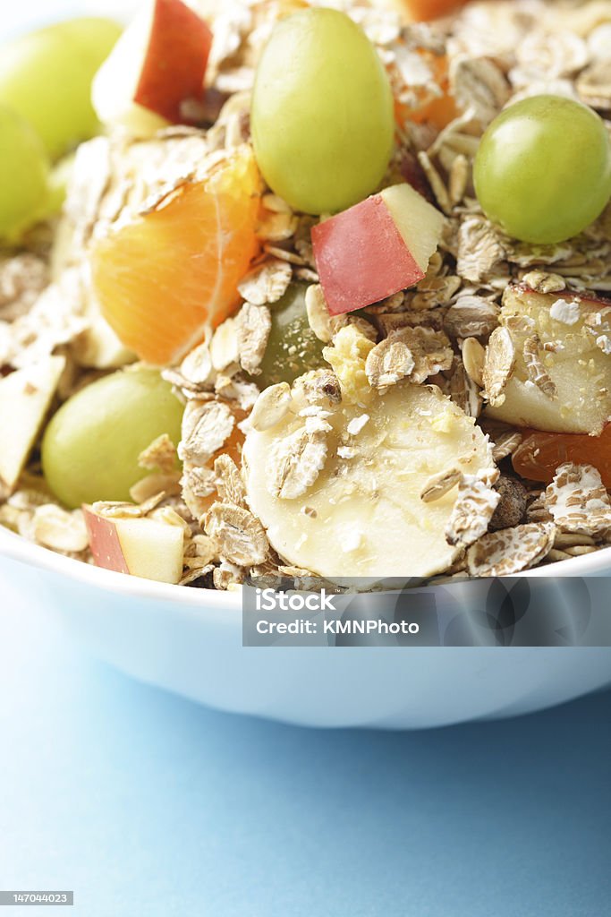 muesli muesli with fresh fruits Bowl Stock Photo
