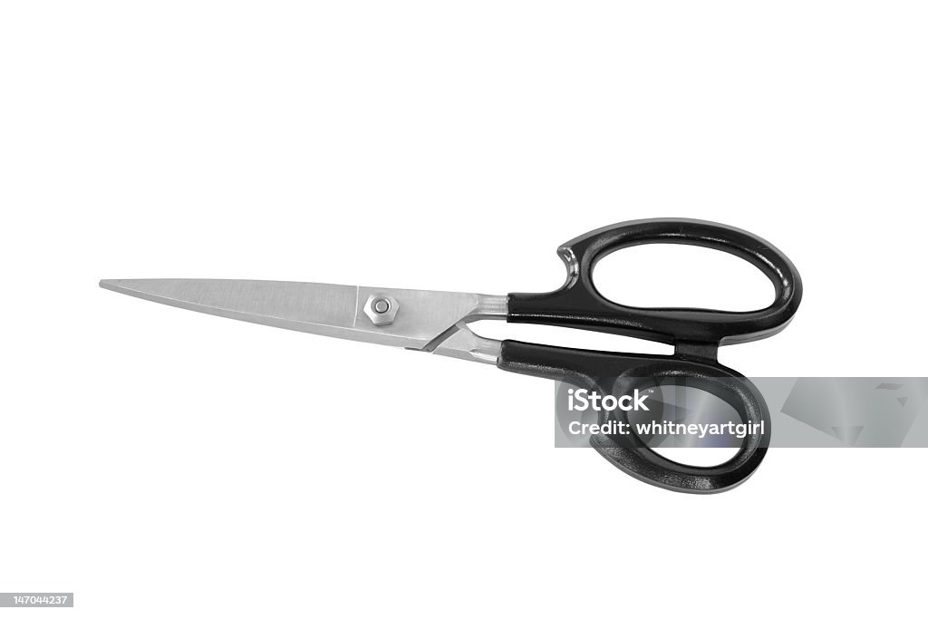 Scissors Top View Scissors Top View Closed W Path Stock Photo - Download Image Now ...
